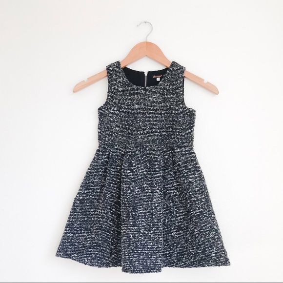 Ella Moss Other - Ella Moss Black & White Bouclé Fit & Flare Dress